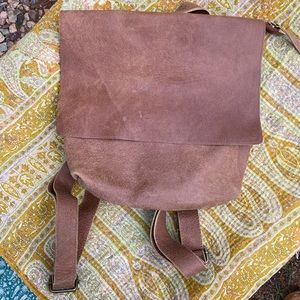 Mayko Backpack, handmade brown leather Etsy